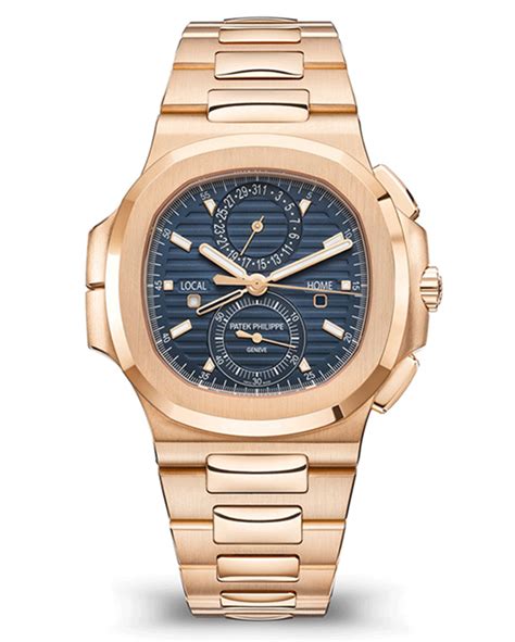 patek philippe nautilus 5990/1r-001 rose gold ราคา|Patek Philippe Nautilus Travel Time 5990/1R.